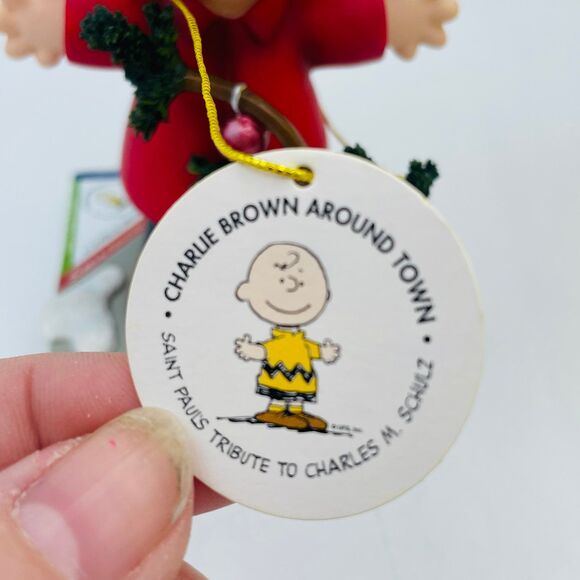 NEW Peanuts Charlie Brown Around Town Christmas Tree Figure 8429 Westland Gift - Picture 6 of 11